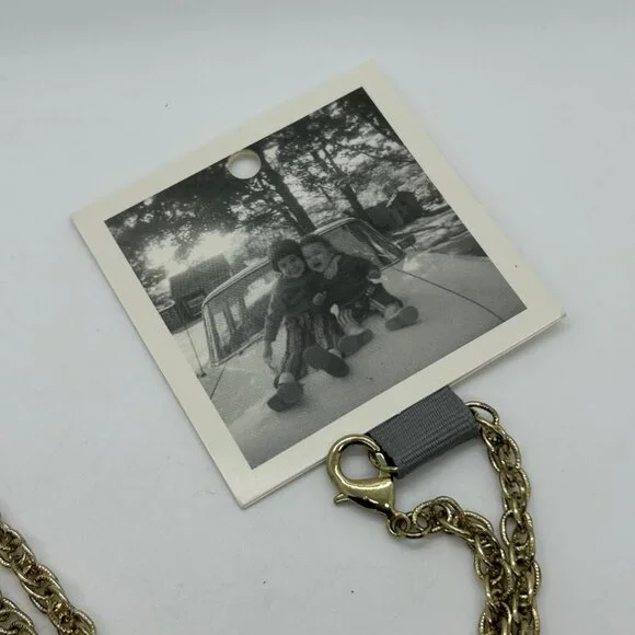 Vintage Anthropologie Butterfly Pendant Necklace Brown Filigree Wings Gold-Tone - Picture 6 of 15